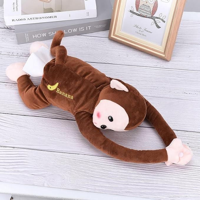 Hatims Monkey Tissue Holder – Cute & Creative Wall-Mounted Toilet Paper Dispenser for Bathroom, Kitchen & Car | Fun Home Décor Organizer