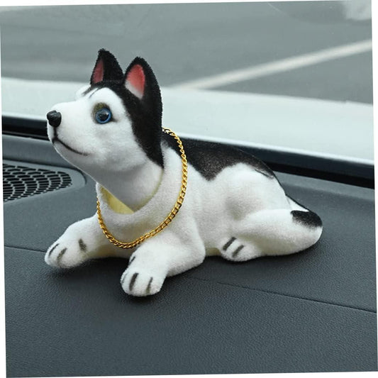 Hatims Cute Bobblehead Dog for Car Dashboard – Shaking Head Puppy Doll for Car Interior Decoration, Desk Ornament & Gift Item