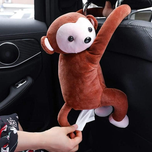 Hatims Monkey Tissue Holder – Cute & Creative Wall-Mounted Toilet Paper Dispenser for Bathroom, Kitchen & Car | Fun Home Décor Organizer