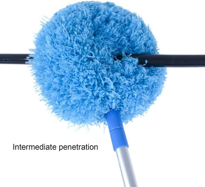 Hatims Washable Ceiling Fan Duster with Telescopic Handle – Extendable Microfiber Cleaning Brush for Fans, Walls, and Hard-to-Reach Areas