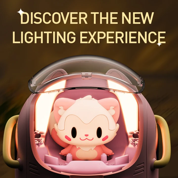 Hatims 3-in-1 Astronaut Cat Humidifier, Night Light & Aroma Diffuser – Silent Ultrasonic Cool Mist for Home, Office & Kids
