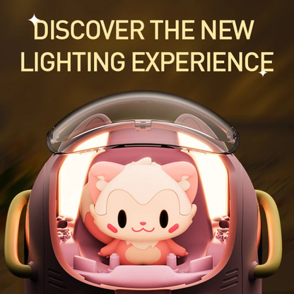 Hatims 3-in-1 Astronaut Cat Humidifier, Night Light & Aroma Diffuser – Silent Ultrasonic Cool Mist for Home, Office & Kids